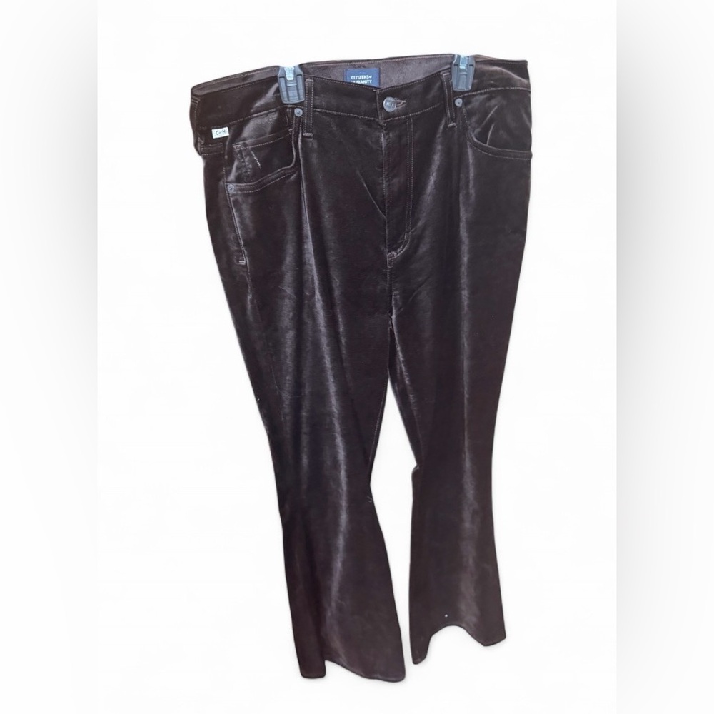 Citizens of humanity-women’s brown velvet, long jeans